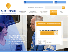 Tablet Screenshot of distributeur-qualifioul.com